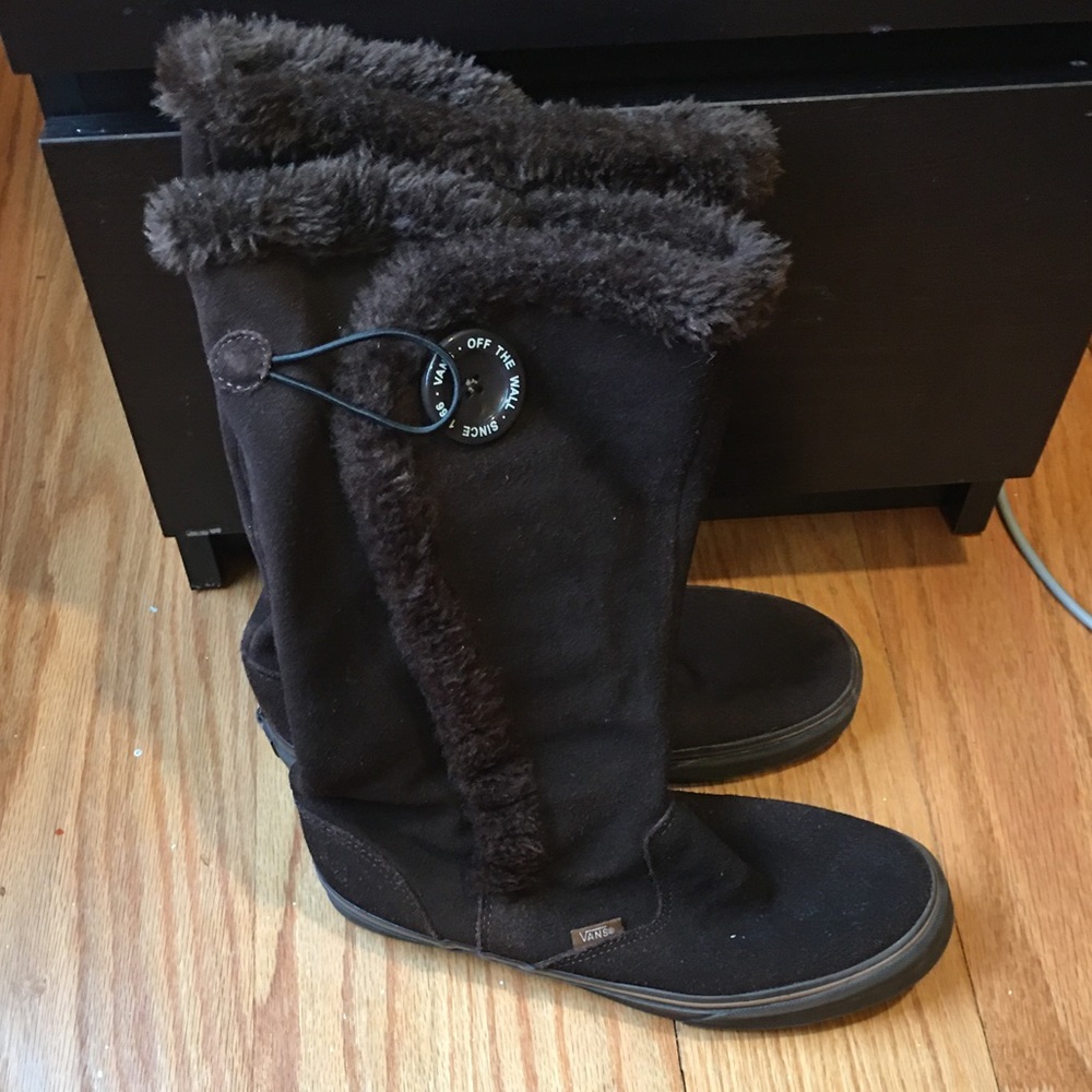 Vans brown Phoebe boots, womens size 9